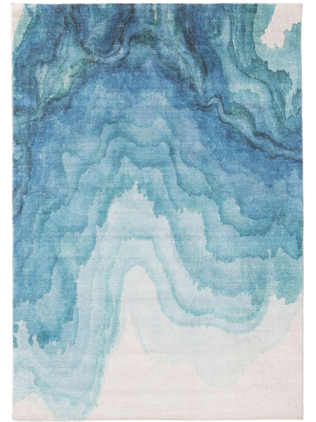 TEPPICH Mara Blau 200x300 cm - Blau, Textil (200/300cm) - benuta Pop