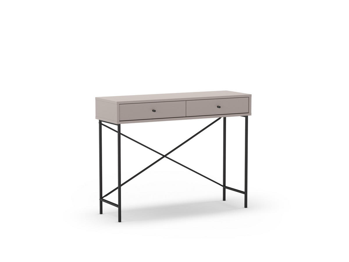 BEISTELLTISCH Titan Grau 110/35/85 cm - Grau, Holz (110/35/85cm) - Calicosy