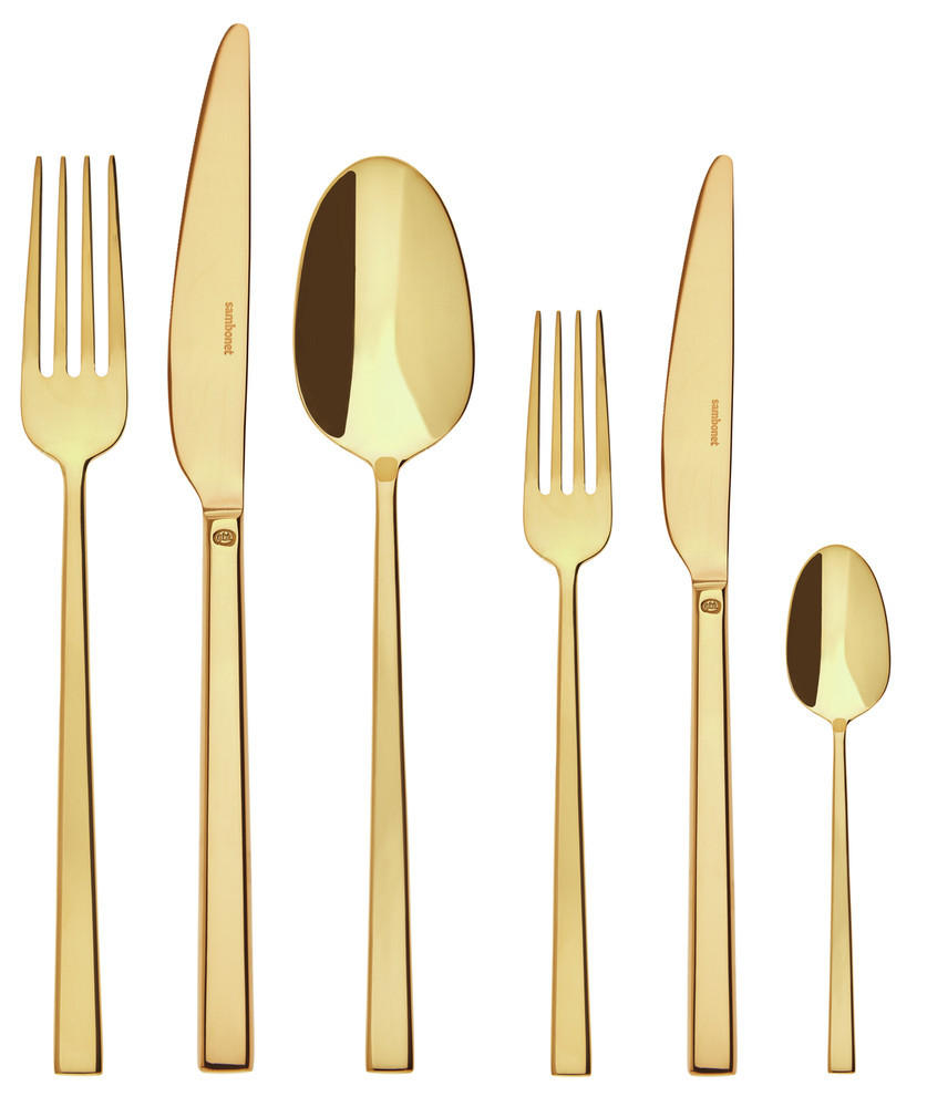 BESTECKSET 1477009 - Goldfarben, Metall - Sambonet