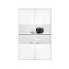 VITRINE 2 Türen H174 cm - City - Weiß, Holzwerkstoff (40/174/104cm) - Calicosy
