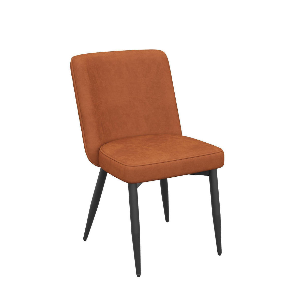 STOLICA ZA BLAGOVANJE 2 komada, baršun - boje hrđe, tekstil (48/85/63cm) - KOMHTOM