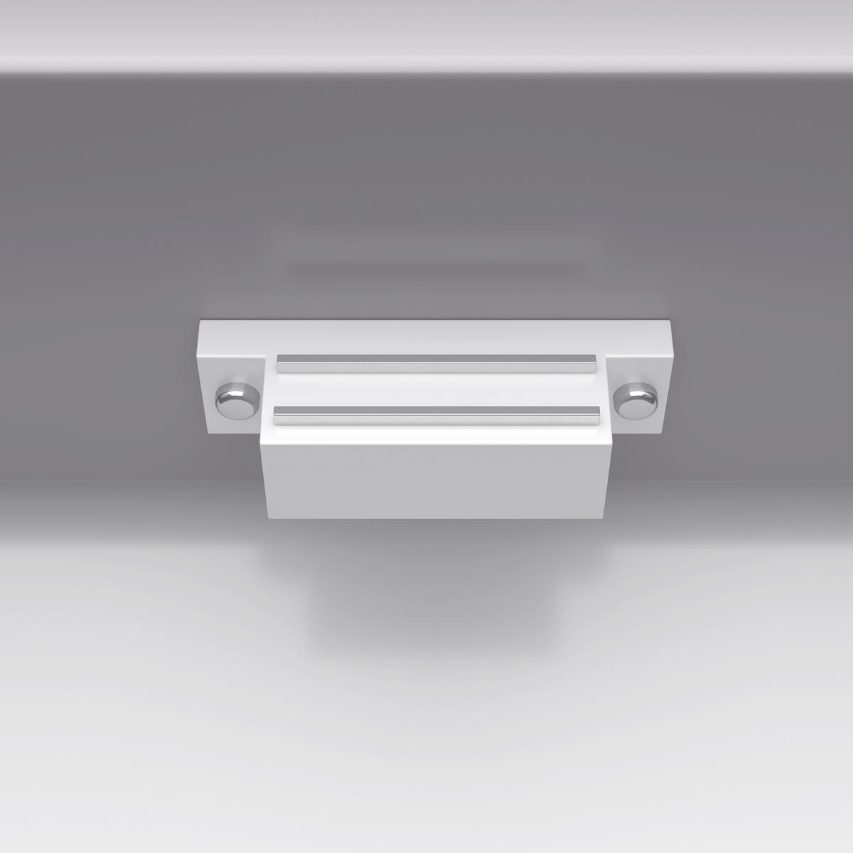 BADEZIMMERSCHRANK 76x46x87cm in Grau mit Massivholzbeinen & Keramikbecken - Grau, Holzwerkstoff (76/87/46cm) - Modfu