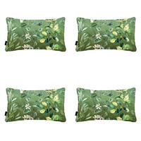 DEKORATIONSKISSEN Elisa - Grün - 30/50/10 cm - 4er-Set - Grün, Textil (50/30cm) - Madison