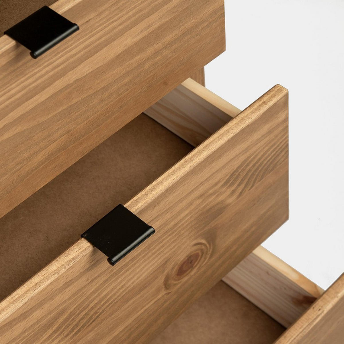 KOMMODE MIT SCHUBLADEN Sven Natürlich 110 cm x 80 cm - Naturfarben, Holz (110/80/39cm) - Klast Home