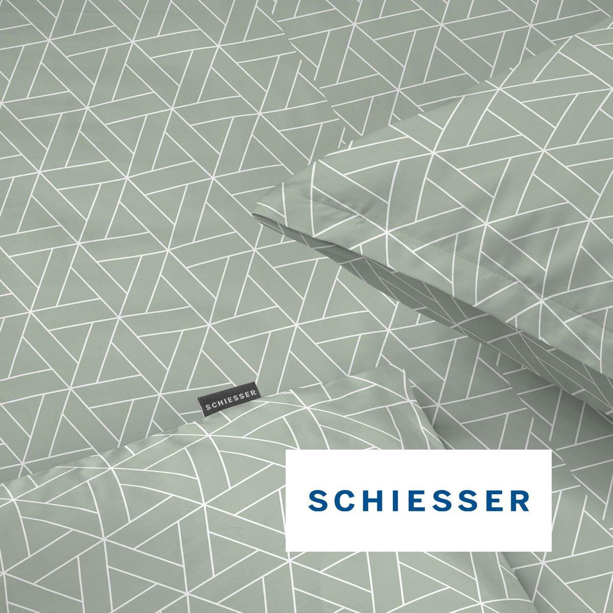 BETTWÄSCHESET Tris - Renforcé - 2-teilig - 135x200 cm - Mint - Mintgrün, Textil (135/200cm) - SCHIESSER