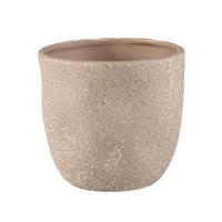 TOPF Anaraa Beige 18/18/16cm - Beige, Keramik (16cm) - PTMD Collection