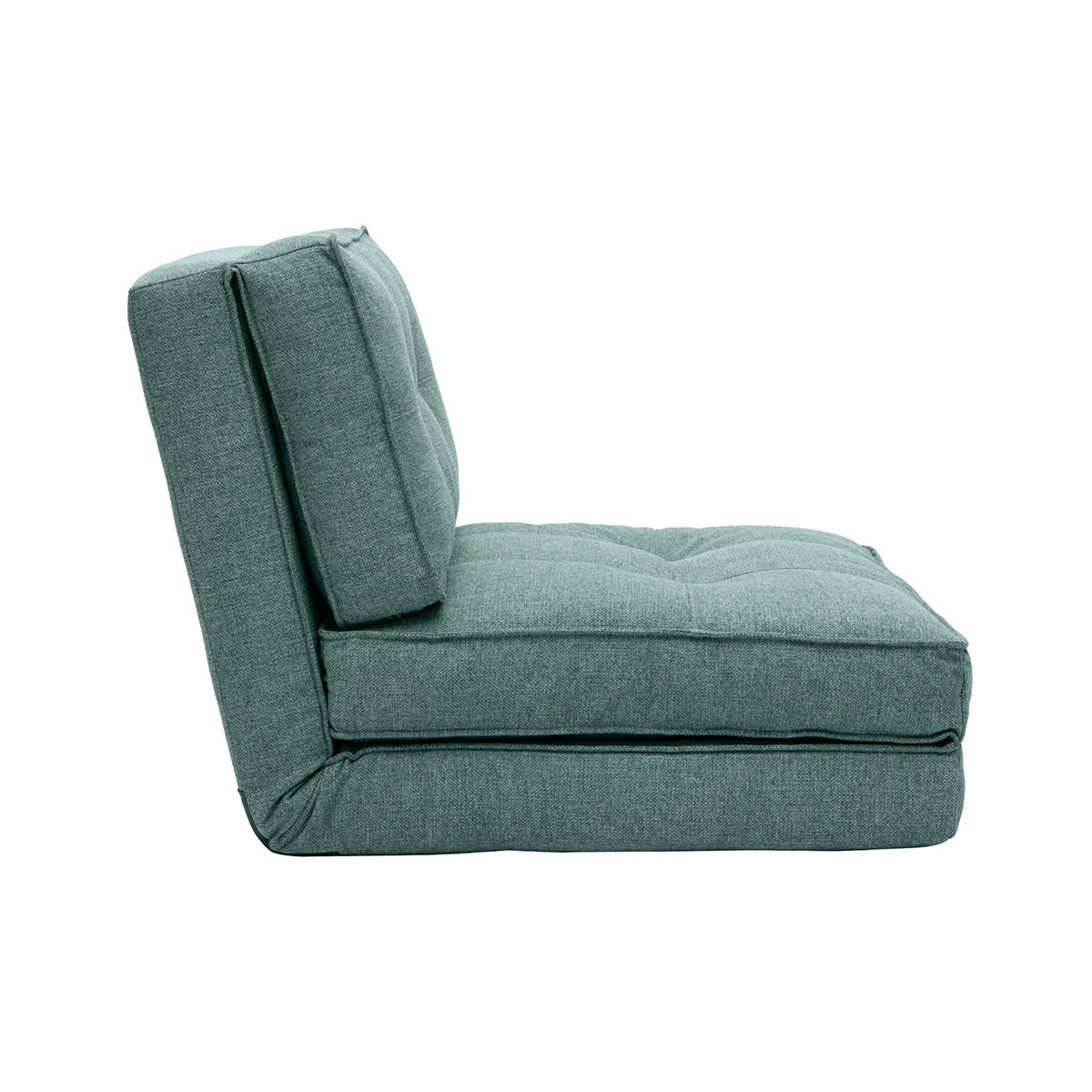 SCHLAFSESSEL GrÙn SALLY - Blaugrau, Textil (85/65/74cm) - Miliboo