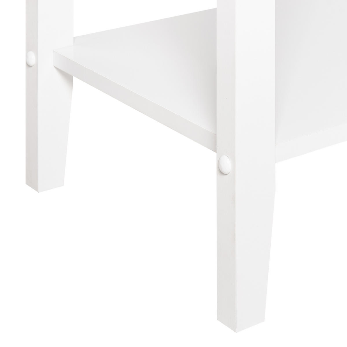 KONSOLENTISCH Weiß Assisi - Weiß, Holzwerkstoff (35/100/80cm) - Beliani