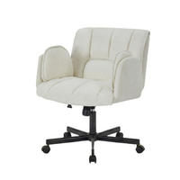 DREHSTUHL DE-40928 mit klappbaren Armlehnen und Lendenluftkissen Beige - Beige, Metall (60/86/68cm) - ComfortXL