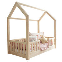 DOMČEKOVÁ POSTEĽ 90/190 Daisy Prírodné drevo - hnedá, drevo (90/190cm) - Petits-meubles