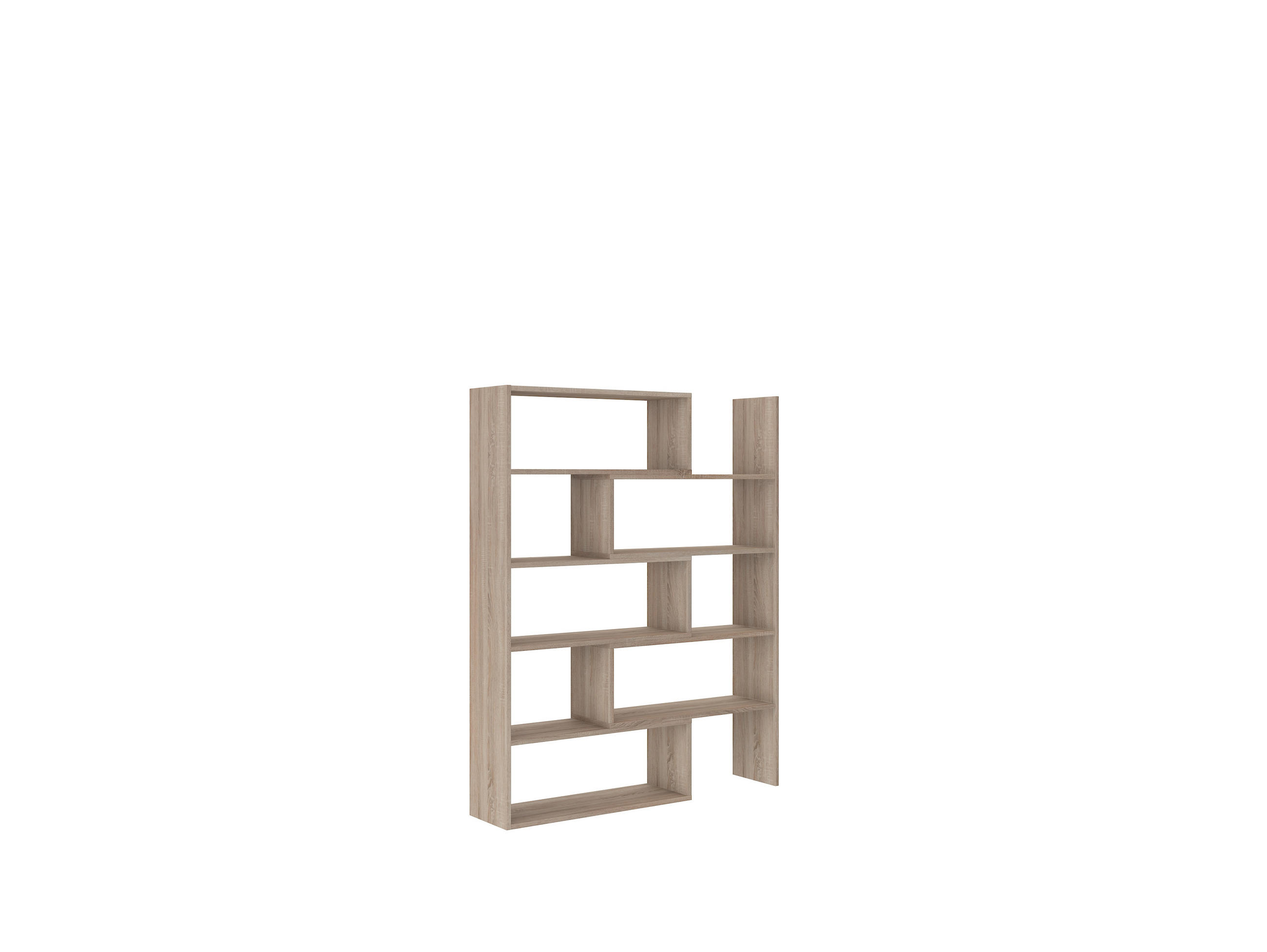 REGAL KORAL 1 - Sonoma Eiche, Holzwerkstoff (125/138/24cm) - Meblini