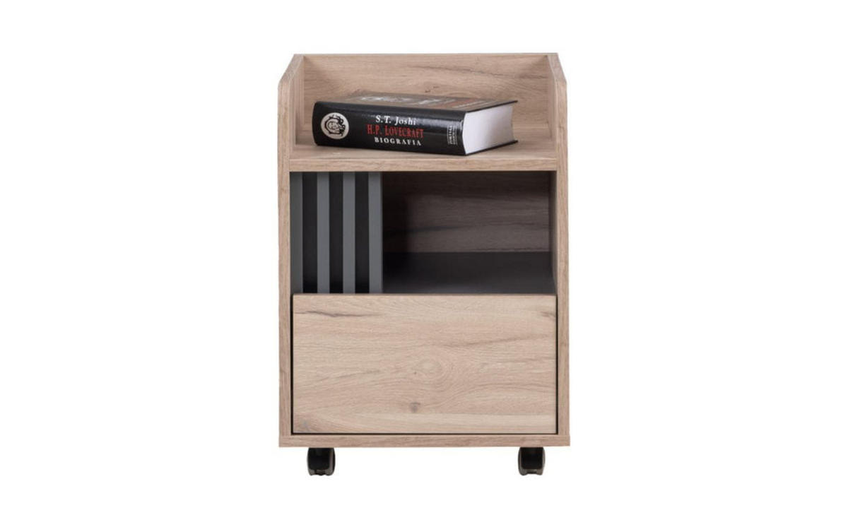 WOHNZIMMER Set 6-tlg. – ALLMO System – Eichefarben - Eichefarben, Holzwerkstoff (120/76/55cm) - hi-markt