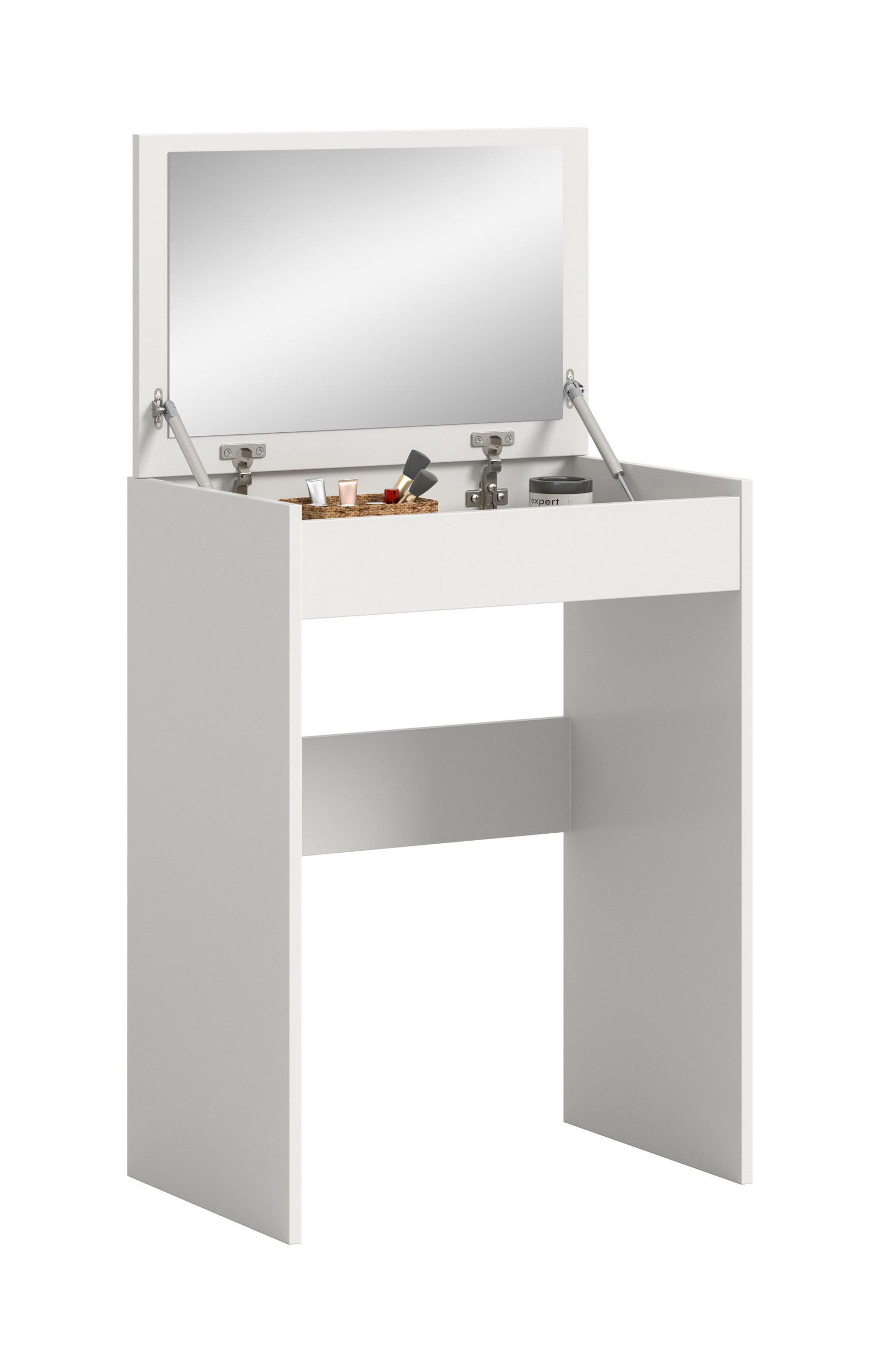 SCHMINKTISCH Make Up weiß 62/40/84 cm - Weiß, Holzwerkstoff (62/84/40cm) - Xonox