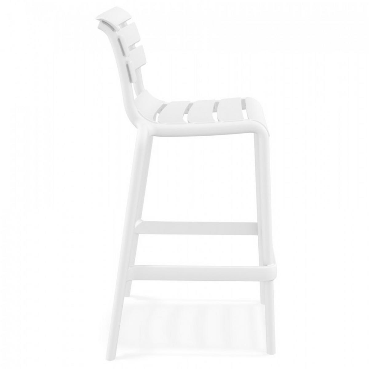 BARHOCKER Weiß 53x105x55cm - Weiß, Kunststoff (53/105/55cm) - AlterEgo