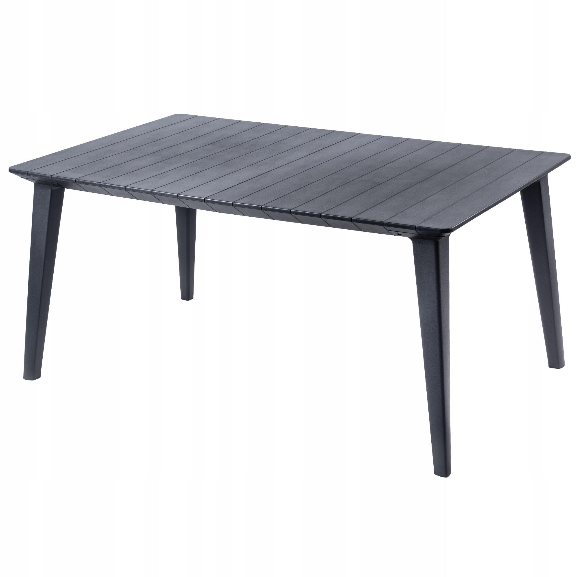 GARTENTISCH 157 cm, Graphit - Graphitfarben, Kunststoff (157/97/220cm) - KADAX