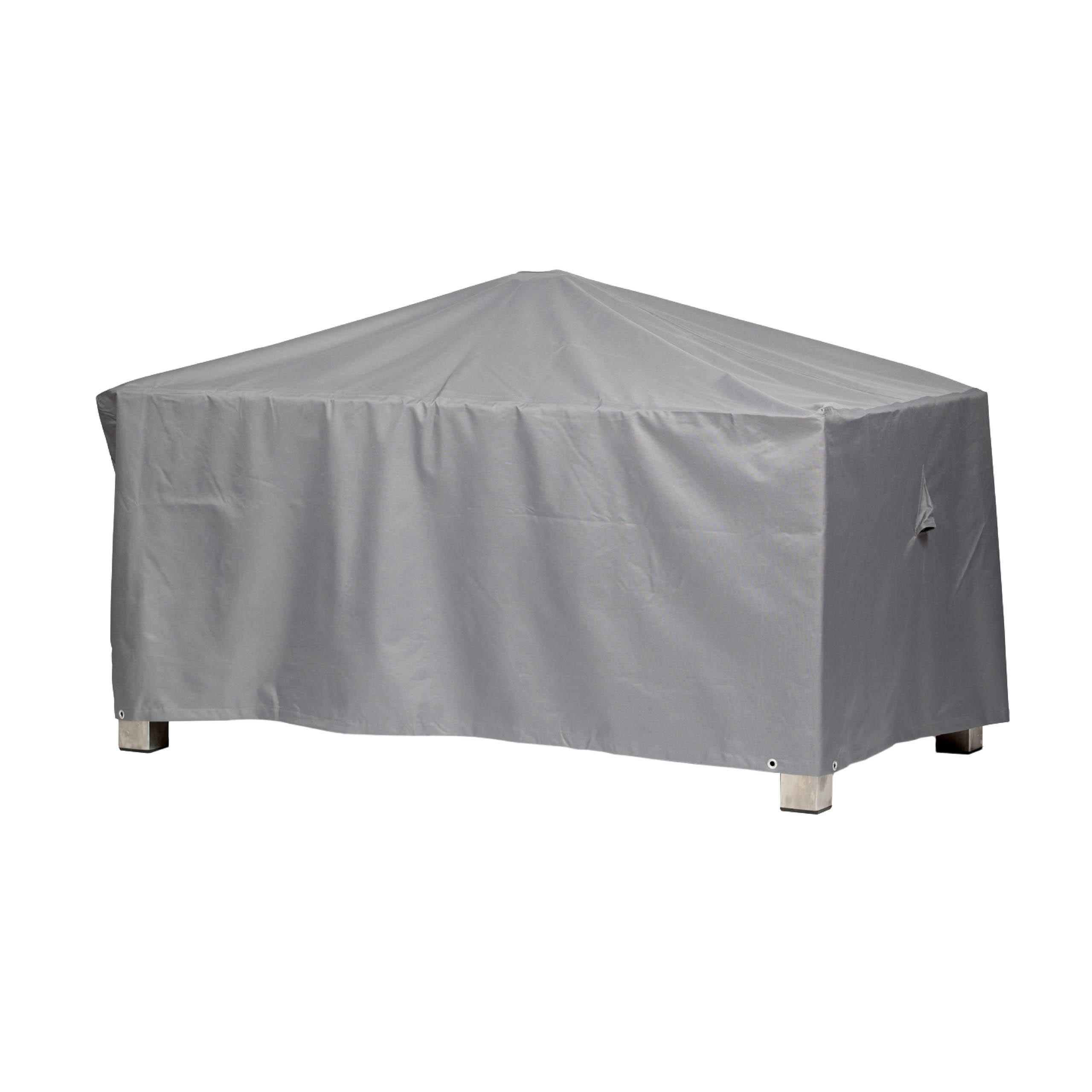 SCHUTZHÜLLE für Gartentisch Rechteckig SHP-20132 - Grau, Kunststoff (265/71/115cm) - mehr Garten