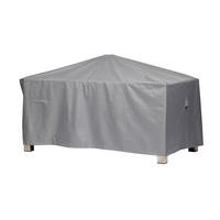 SCHUTZHÜLLE für Gartentisch Rechteckig SHP-20051 - Grau, Kunststoff (185/71/105cm) - mehr Garten