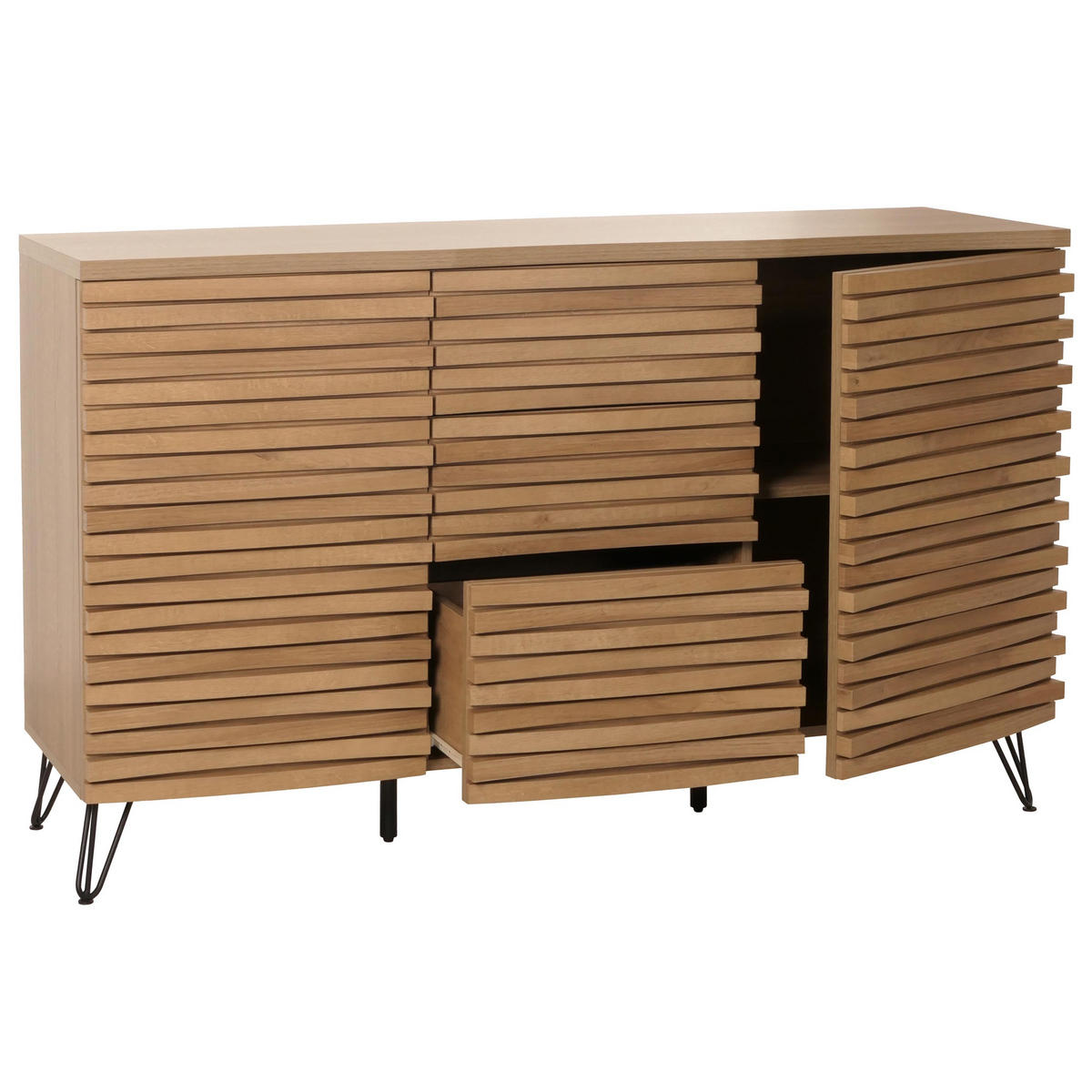 SIDEBOARD Braun - Braun, Holzwerkstoff (142/85/44cm) - MCW