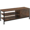 TV-REGAL Durban,110 x 40 x 45,5 cm,Industrial Holz dunkel, rustikal - Rostfarben, Holzwerkstoff (40/45.5/110cm) - tectake