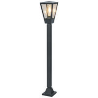 LED AUßENLEUCHTE Westcliff Anthrazit/Transparent 14/14/98,4 cm - Multicolor, Metall (14/14/98.4cm) - Brilliant