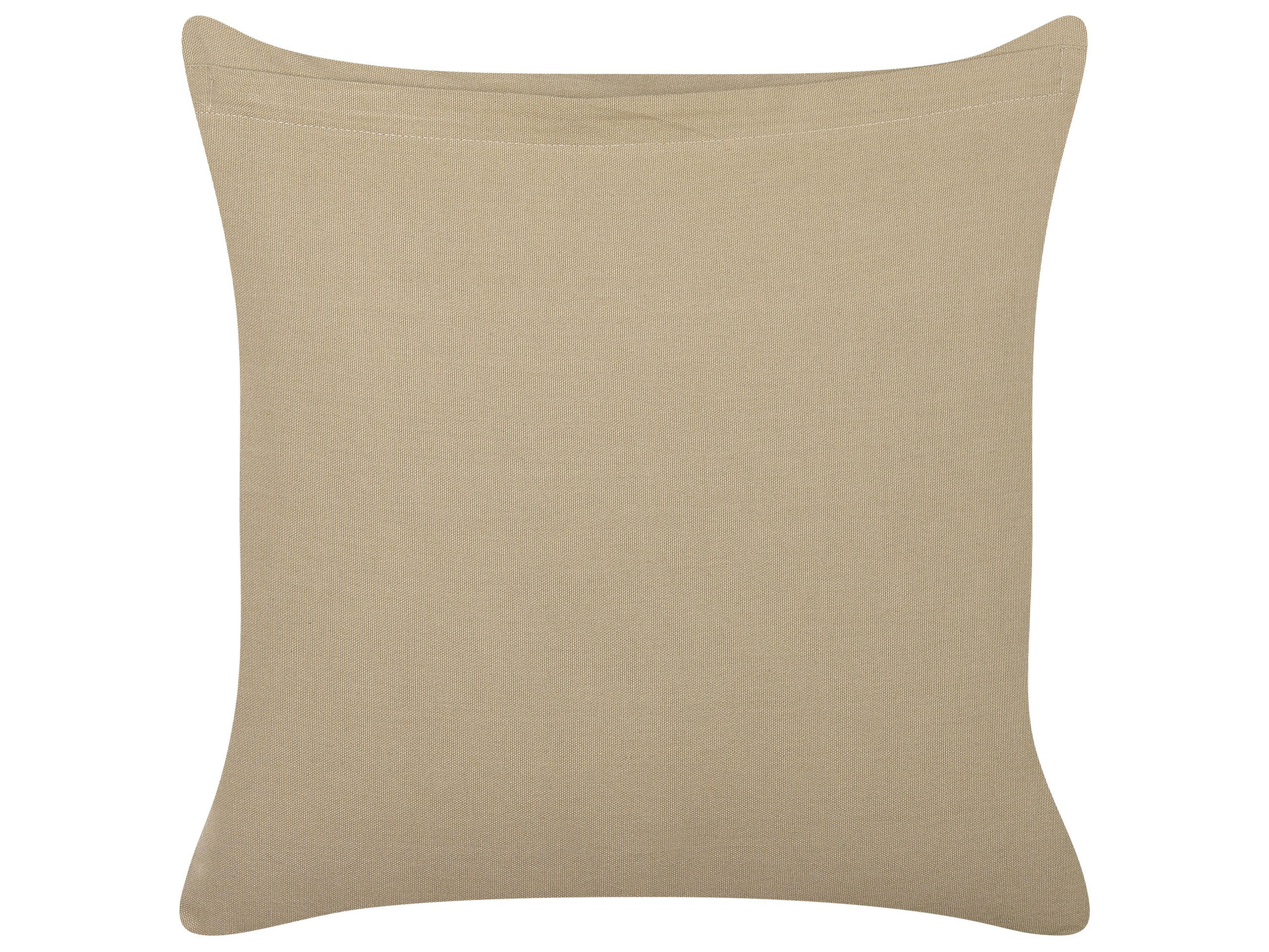 DEKOKISSEN Cremeweiß 45/45 cm Senecio - Ecru, Naturmaterialien/Textil (45/45cm) - Beliani