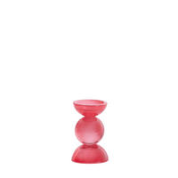 KERZENHALTER Itinga Rot Ø9,5/15,5 cm - Rot, Glas (9.5/15.5/9.5cm) - Light & Living