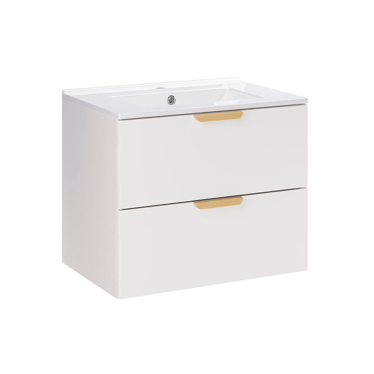 WASCHTISCH 61cm Oria Weiß - Weiß, Holzwerkstoff (61/50/46cm) - Petits-meubles