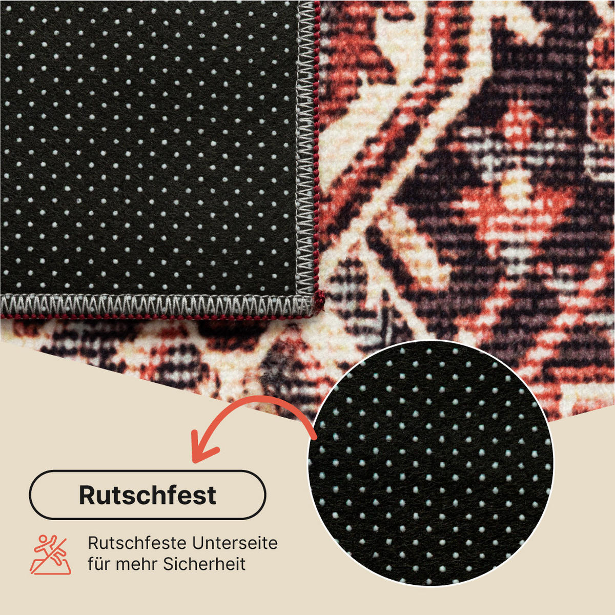 TEPPICH ISPAHAN Rot 160/230 cm - Rot, Textil (160/230cm) - Tapiso