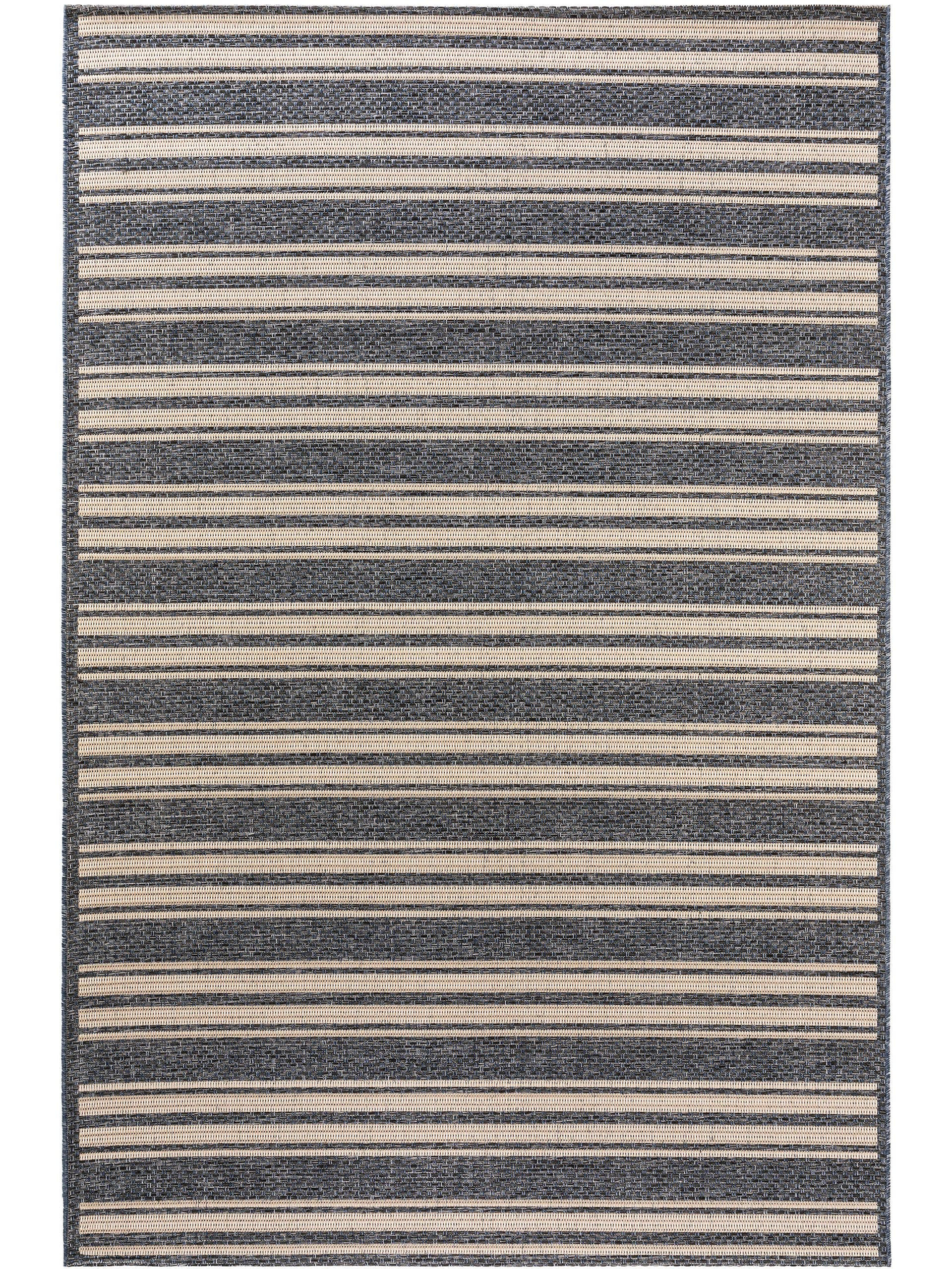 Outdoorteppich River Beige/Blau 100x150 cm - Beige, Textil (100/150cm) - benuta Nest