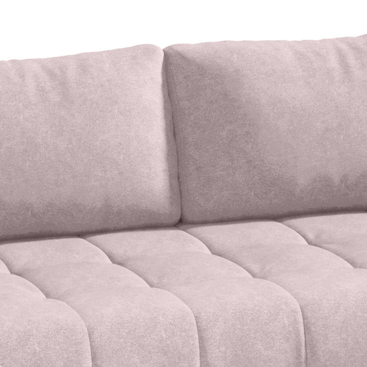 PANORAMASOFA Jonas 5 Sitzplätze Rose - Rosa, Holzwerkstoff (350/85/185cm) - Petits-meubles