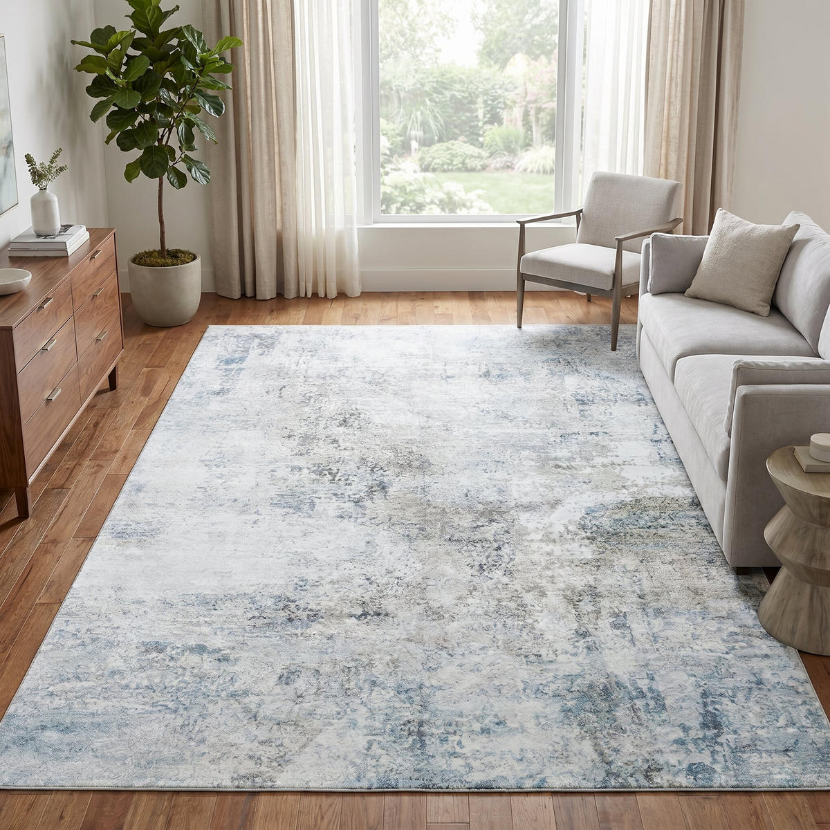 TEPPICH VENEZIA Blau 200/300 cm - Blau, Textil (200/300cm) - Tapiso