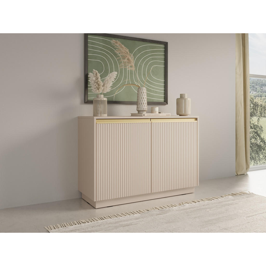 Thumbnail - Möblo Kommode, Beige, Holzwerkstoff, Quadratisch, 104x72x39 cm, Wohnzimmer, Kommoden & Sideboards, Kommoden