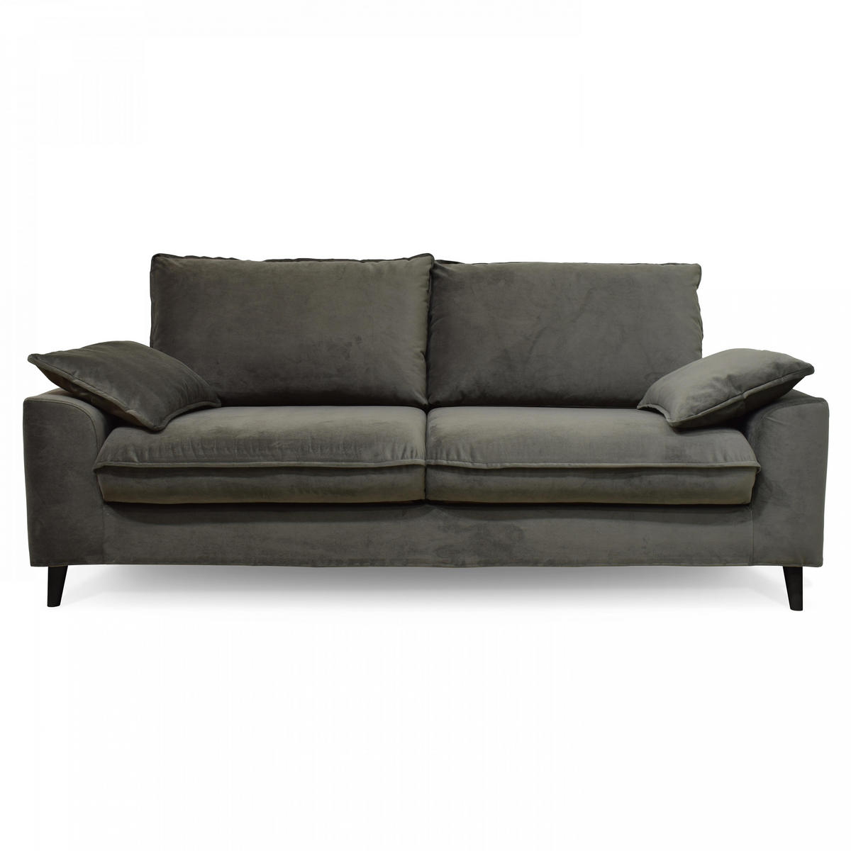 3-SITZER-SCHLAFSOFA, Stoff, Grün - Grün, Textil (97/88/205cm) - Oviala