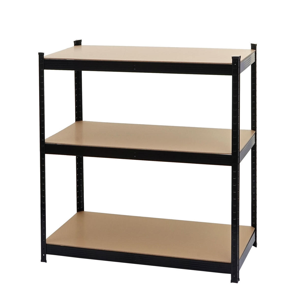 SCHWERLASTREGAL Schwarz, Braun 2er-Set - Schwarz/Braun, Metall (90/180/40cm) - MCW