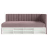 JUGENDBETT Ventrio Violett Easy-Clean-Samtbezug 90x200 cm - Lila, Holz/Textil (90/200cm) - Selsey