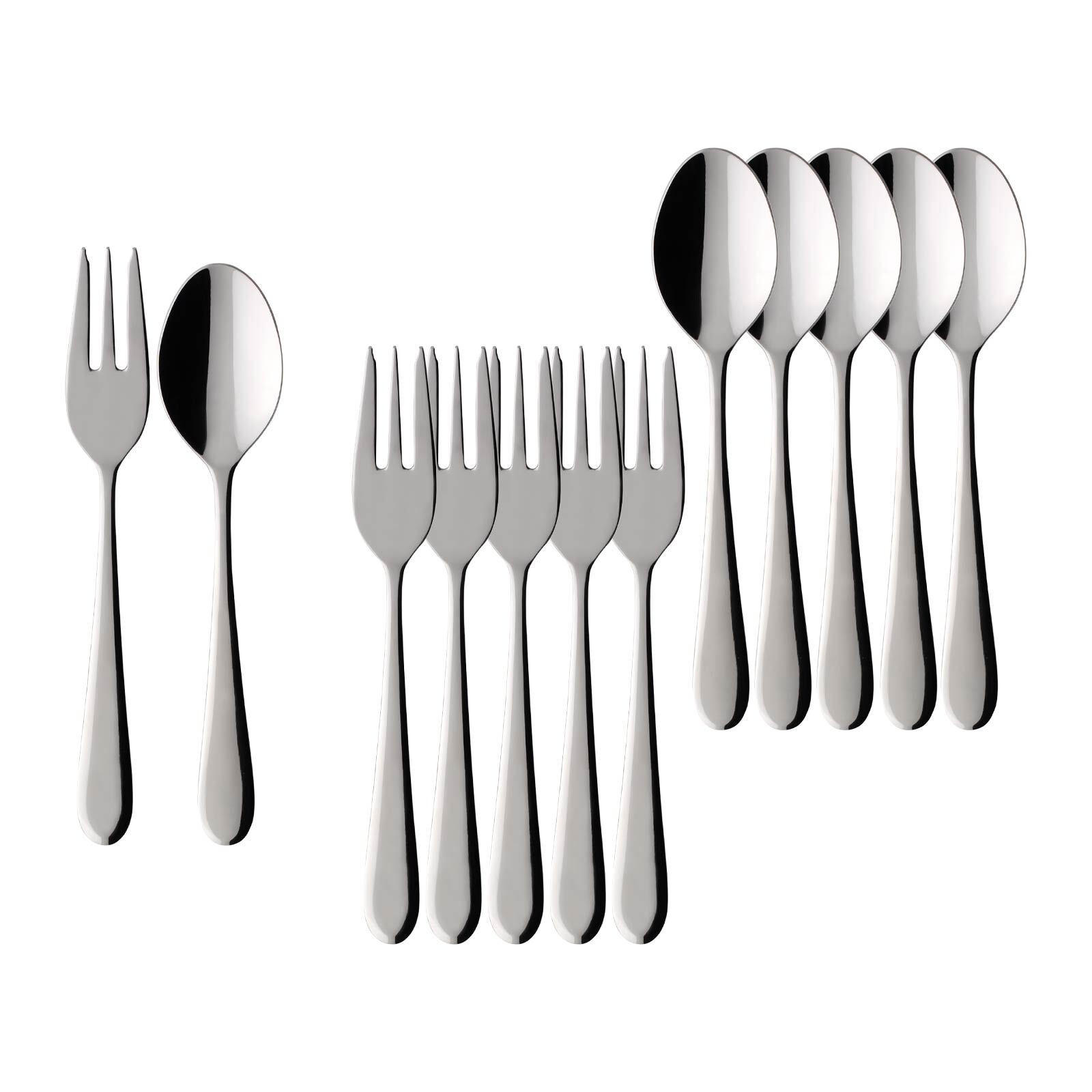 KAFFEEBESTECK BUNDLE Oscar edelstahl 12er Set - Edelstahlfarben, Metall - Villeroy & Boch