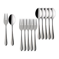 KAFFEEBESTECK BUNDLE Oscar edelstahl 12er Set - Edelstahlfarben, Metall - Villeroy & Boch