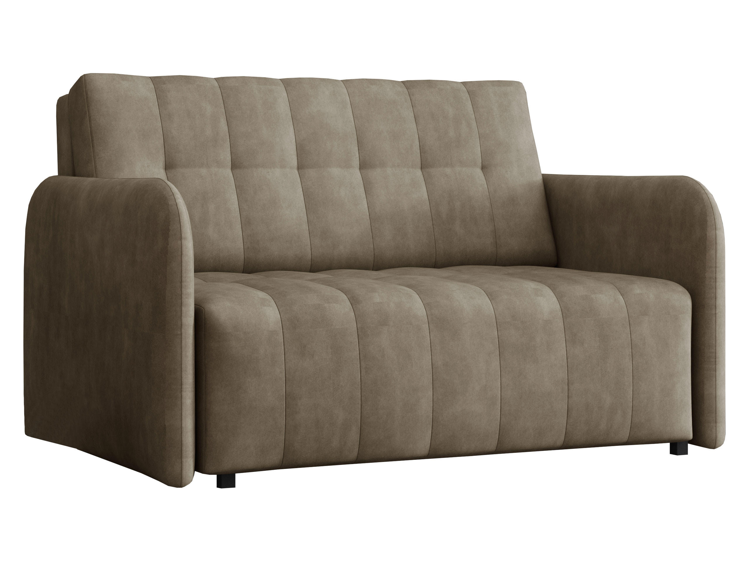 SCHLAFSOFA Viva Grand II - Schwarz/Naturfarben, Holz/Kunststoff (125/85/95cm) - MIRJAN24