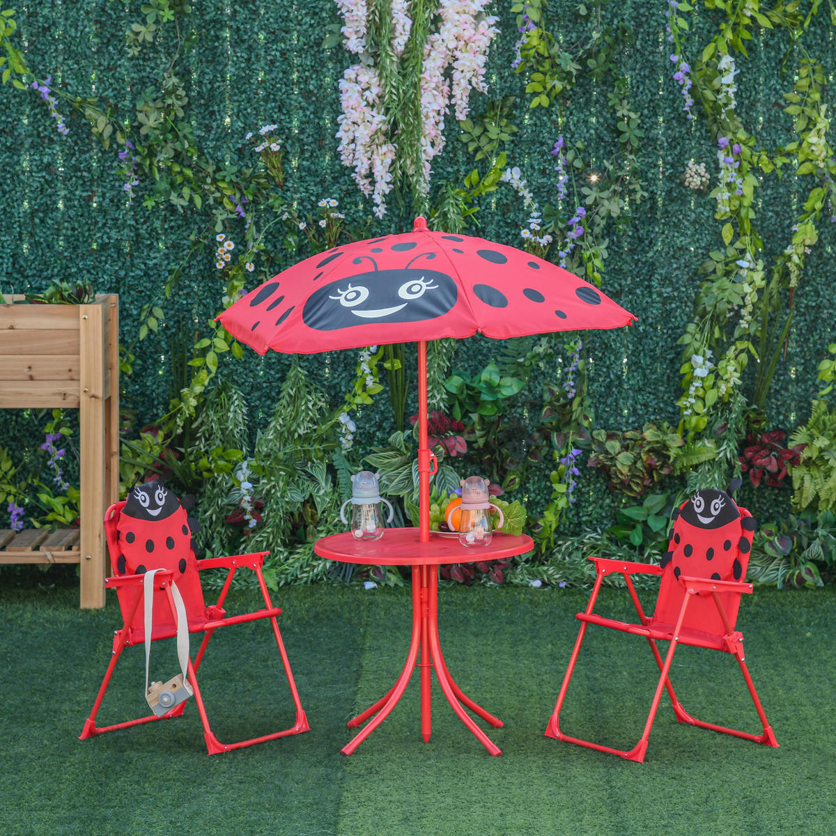 KINDERSITZGRUPPE DE-17504 Rot - Rot, Metall (50/46/50cm) - ComfortXL