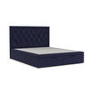 POLSTERBETT Nicobar mit Stauraum 200/200 cm Marineblau im Alta Stoff - Schwarz/Dunkelblau, Holz/Holzwerkstoff (200/200cm) - AltaBeds