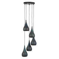 HÄNGELEUCHTE Drop Schwarz 35/35/ 150 cm - Schwarz, Metall (35/35/150cm) - Hoyz Collection