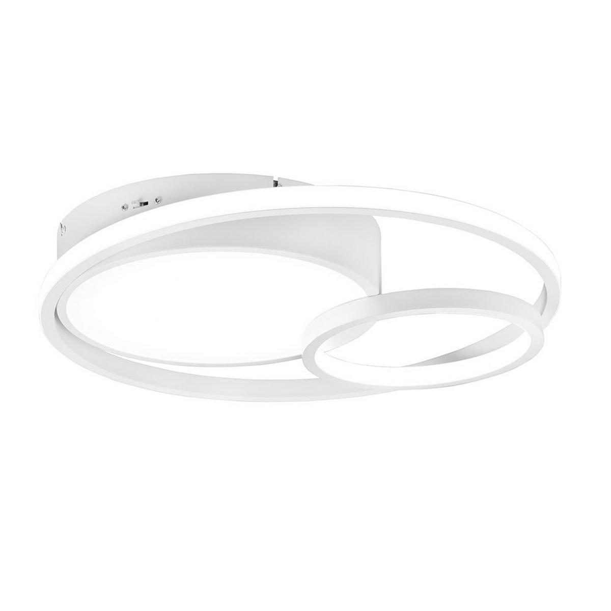 LED DECKENLEUCHTE Vuelta Weiß-matt - Weiß, Metall (48/48/9cm)