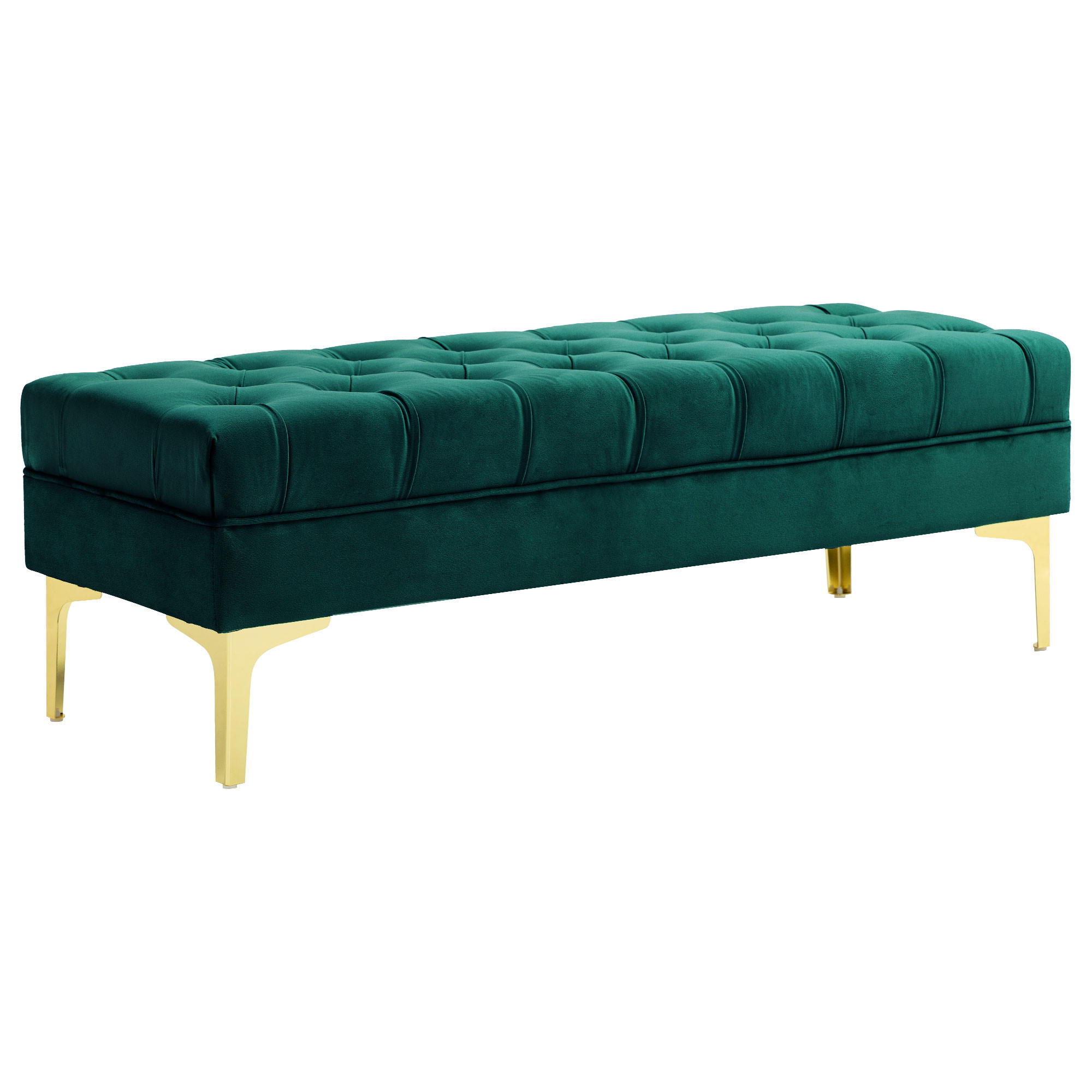 SITZBÄNKE Dunkelgrün 1 Stück - Beige, Kunststoff (118/42/45cm) - GiPP