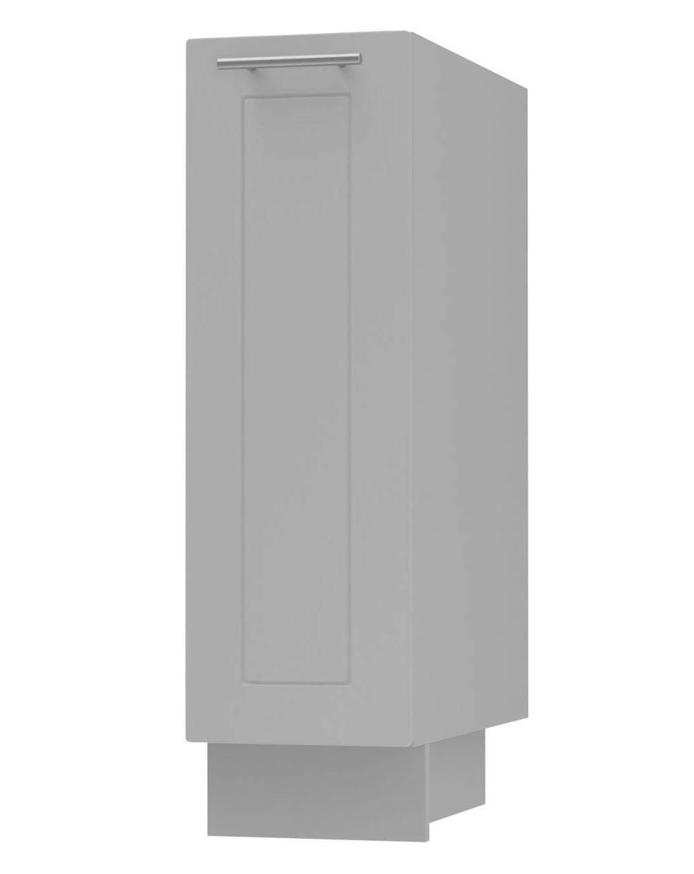 UNTERSCHRANK Bari D1D/20 Grau / RAL 7040 fenstergrau 20 / 50 / 82cm - Grau, Holz/Holzwerkstoff (20/82/50cm) - Feldmann-Wohnen