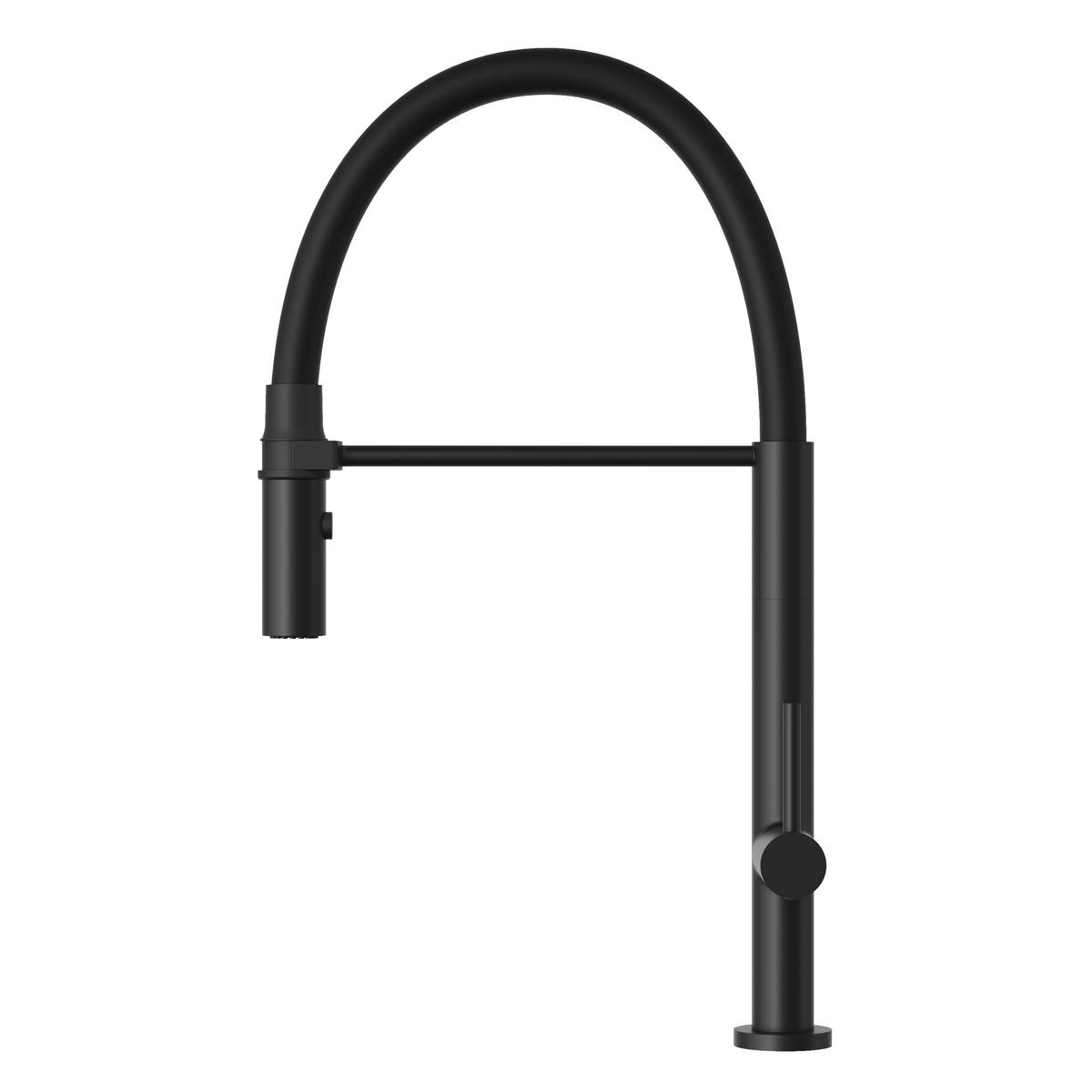 KÜCHENARMATUR Scala Schwarz matt - Schwarz, Metall (27/47/27cm) - Granitan