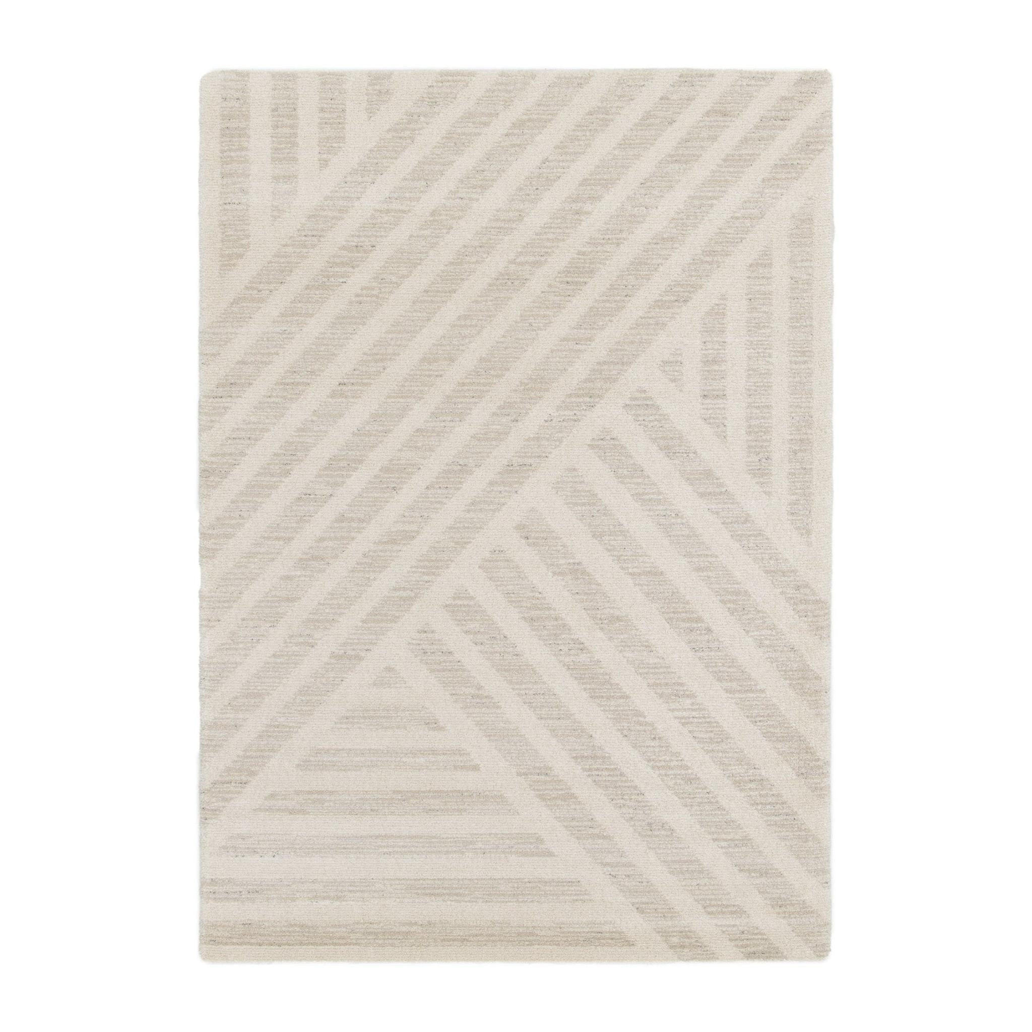TEPPICH ultraweich skandinavischer Stil beige - Beige, Textil (120/170cm) - AFK Living