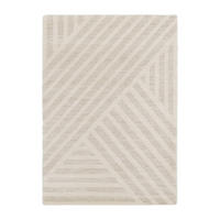 TEPPICH ultraweich skandinavischer Stil beige - Beige, Textil (120/170cm) - AFK Living