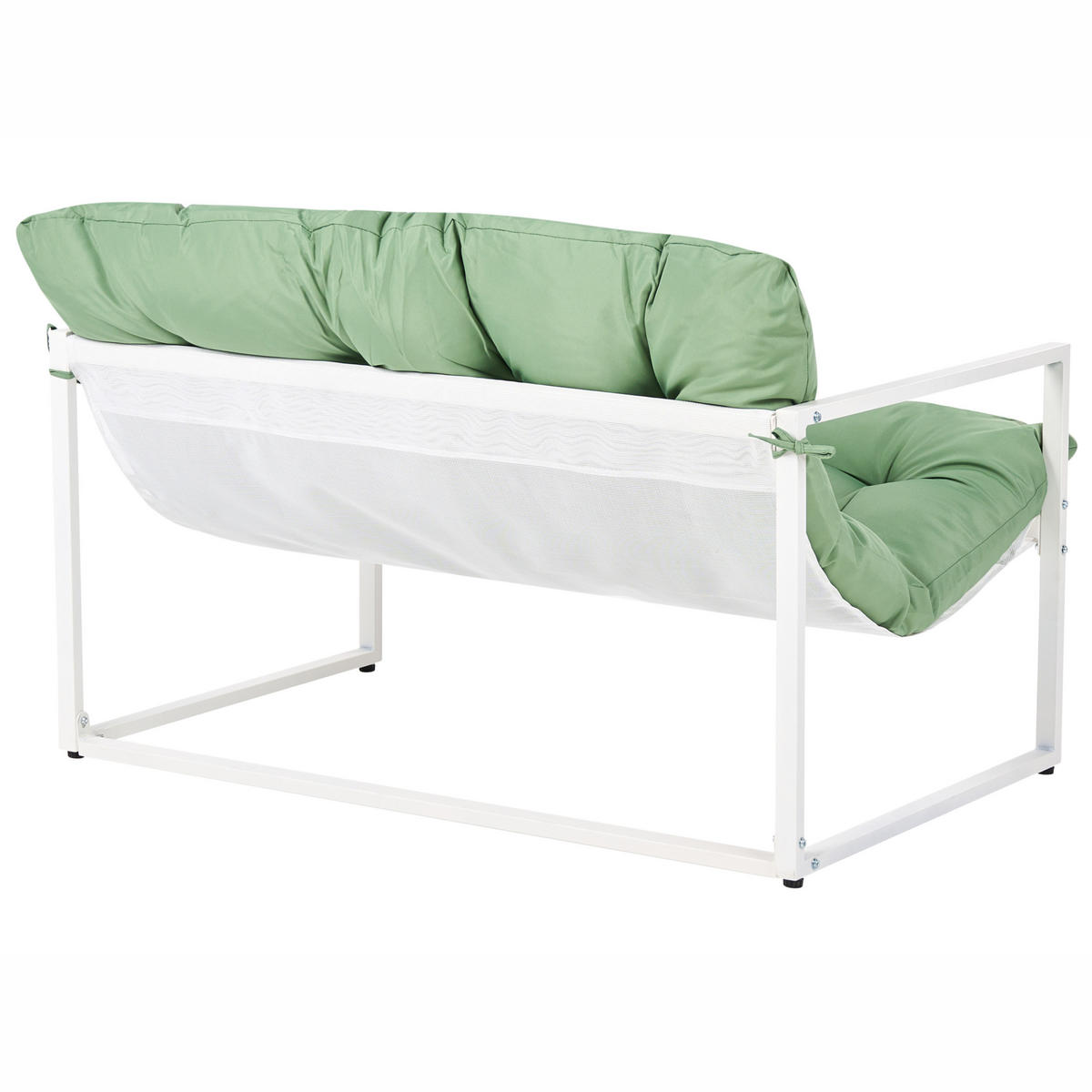 SET LOUNGE verde Garda - alb/verde, metal - Beliani