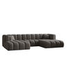 ECKSOFA U-form Grand modular stoff Haga Graphit - Graphitfarben, Holz (317/179cm) - Kaiser Möbel