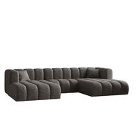 ECKSOFA U-form Grand modular stoff Haga Graphit - Graphitfarben, Holz (317/179cm) - Kaiser Möbel